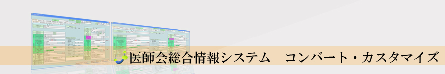 医師会総合情報システム　コンバート・カスタマイズ